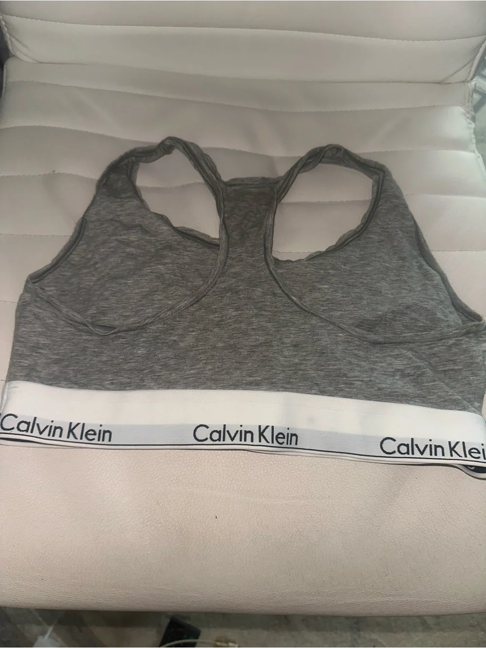 Calvin Klein Black, White & Gray Underwear Bras and Thong Set